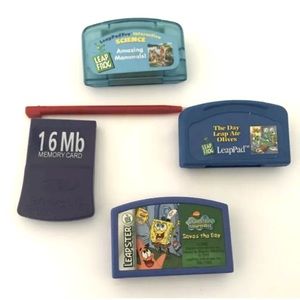 Leap Frog Games Bundle With Stylus Memory Card
